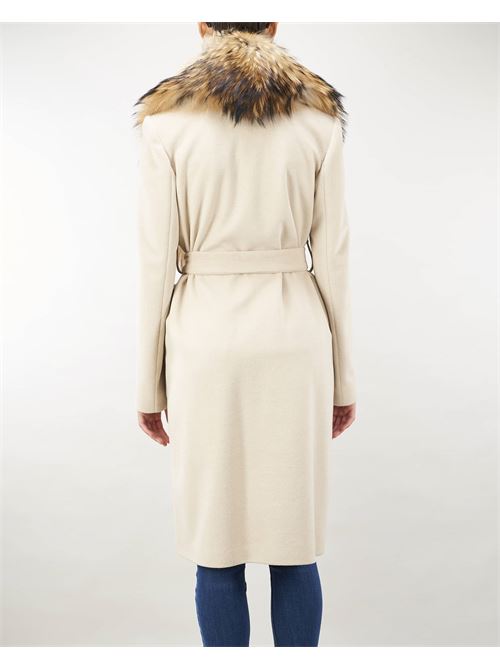 Coat with murmasky fur collar Yes London YES LONDON | Coat | CD119835